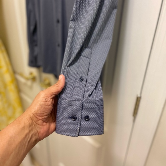 Boss button down man, shirt, wrinkle, free, stretchy, slim fit - Picture 4 of 16